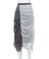 Drape Gather Lace Skirt